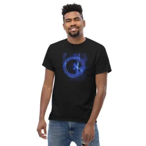 Alternative view of Blue Ring - Men's heavyweight tee