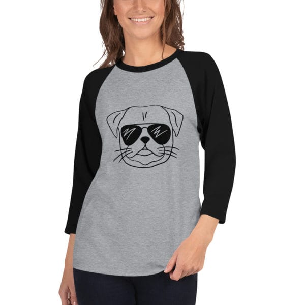 3/4 sleeve raglan shirt - Image 2