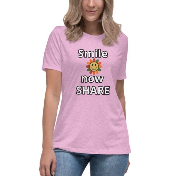Women's Relaxed T-Shirt "Smile" - Image 9