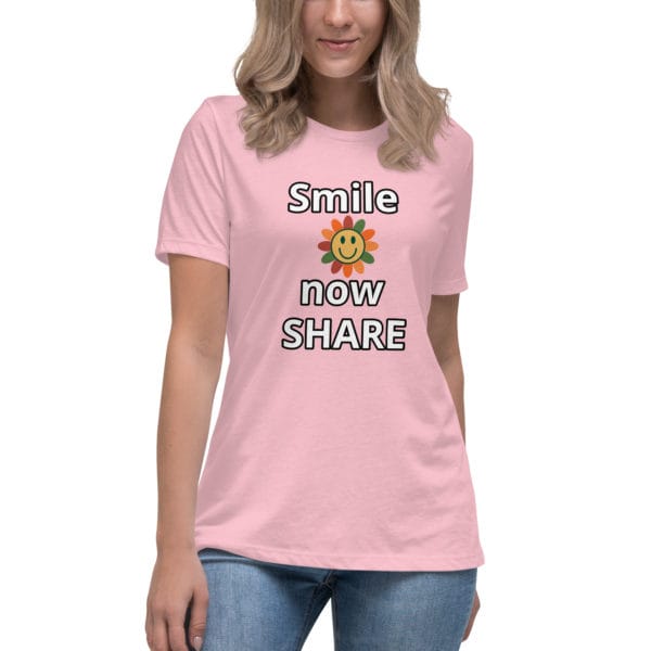 Women's Relaxed T-Shirt "Smile" - Image 10